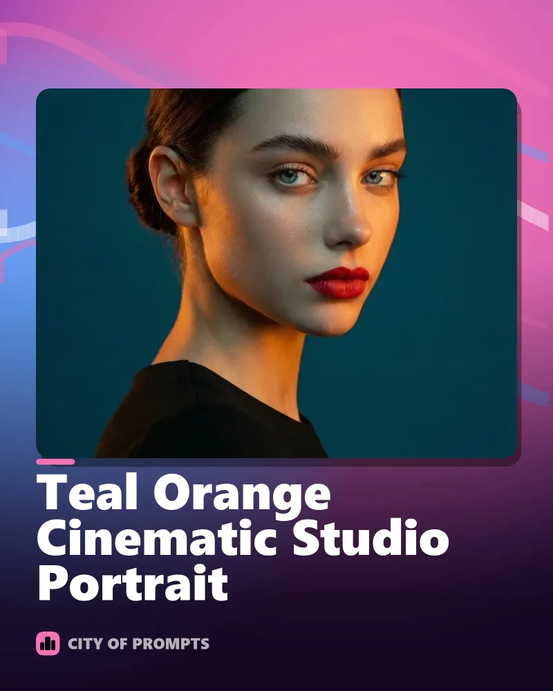 Cover image for Teal Orange Cinematic Studio Portrait