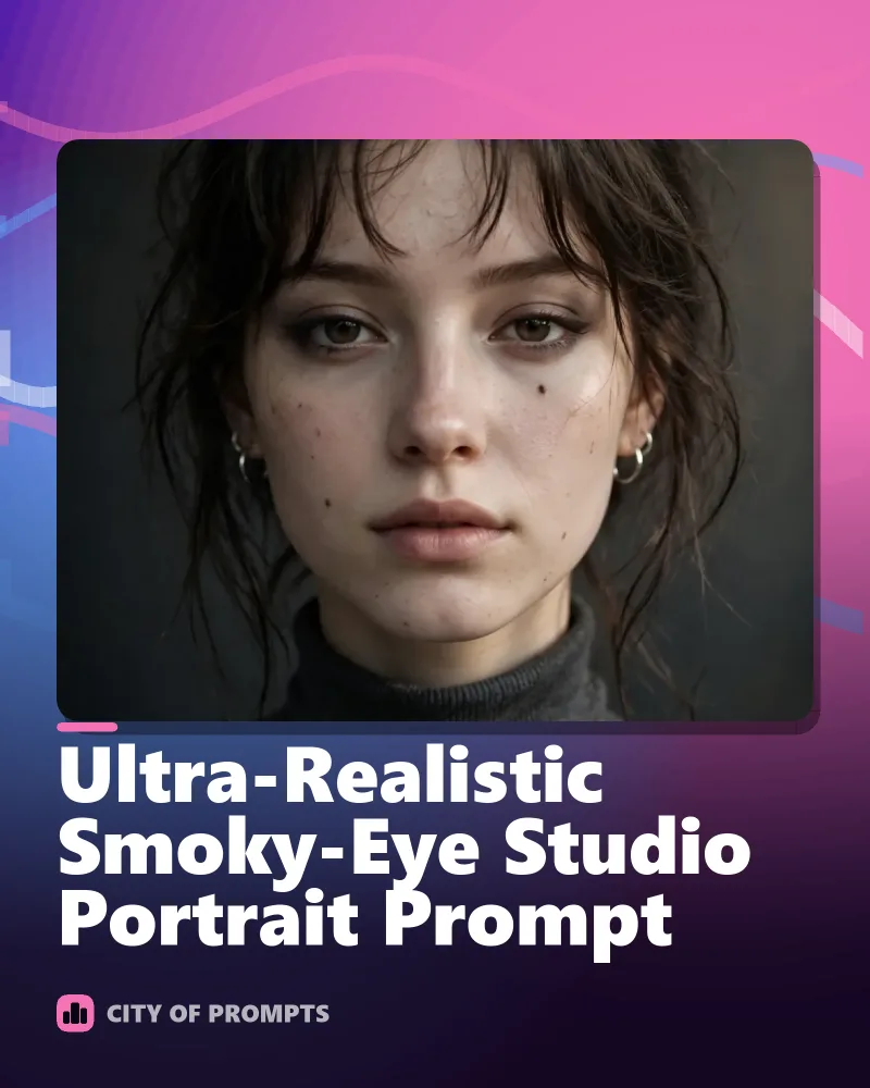Cover image for Ultra-Realistic Smoky-Eye Studio Portrait Prompt