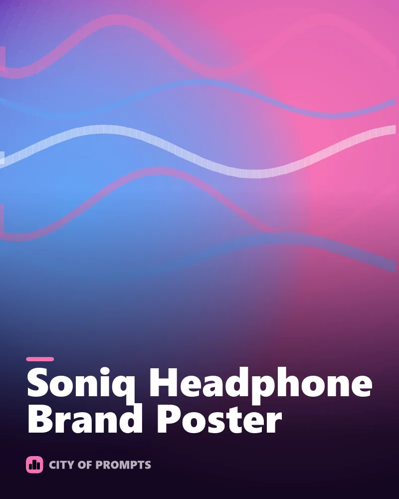Cover image for Soniq Headphone Brand Poster