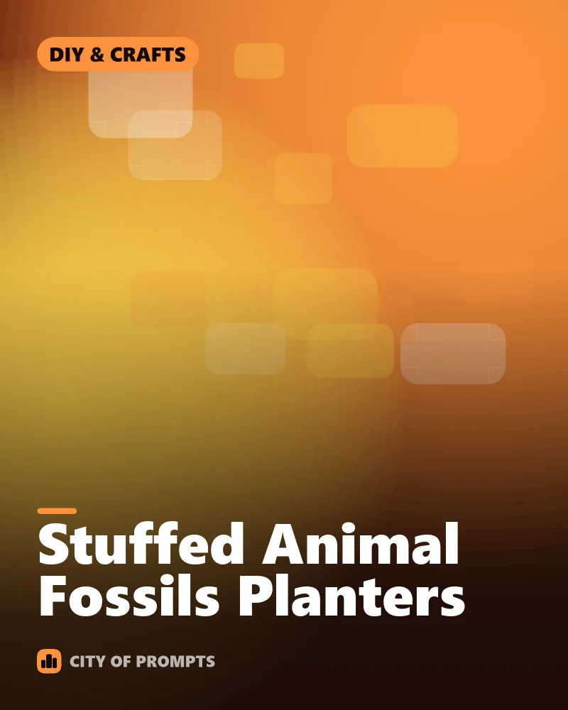 Cover image for Stuffed Animal Fossils Planters