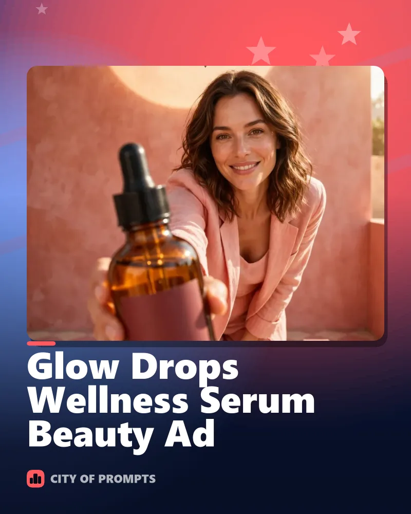 Cover image for Glow Drops Wellness Serum Beauty Ad