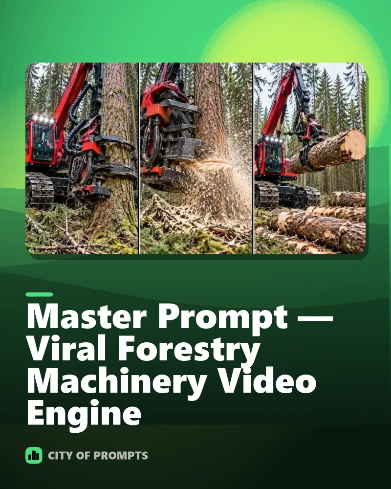 Cover image for Master Prompt — Viral Forestry Machinery Video Engine