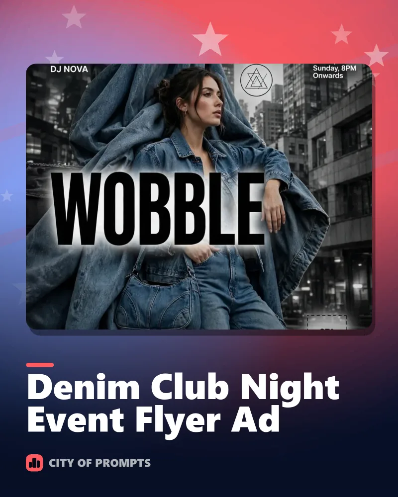 Cover image for Denim Club Night Event Flyer Ad