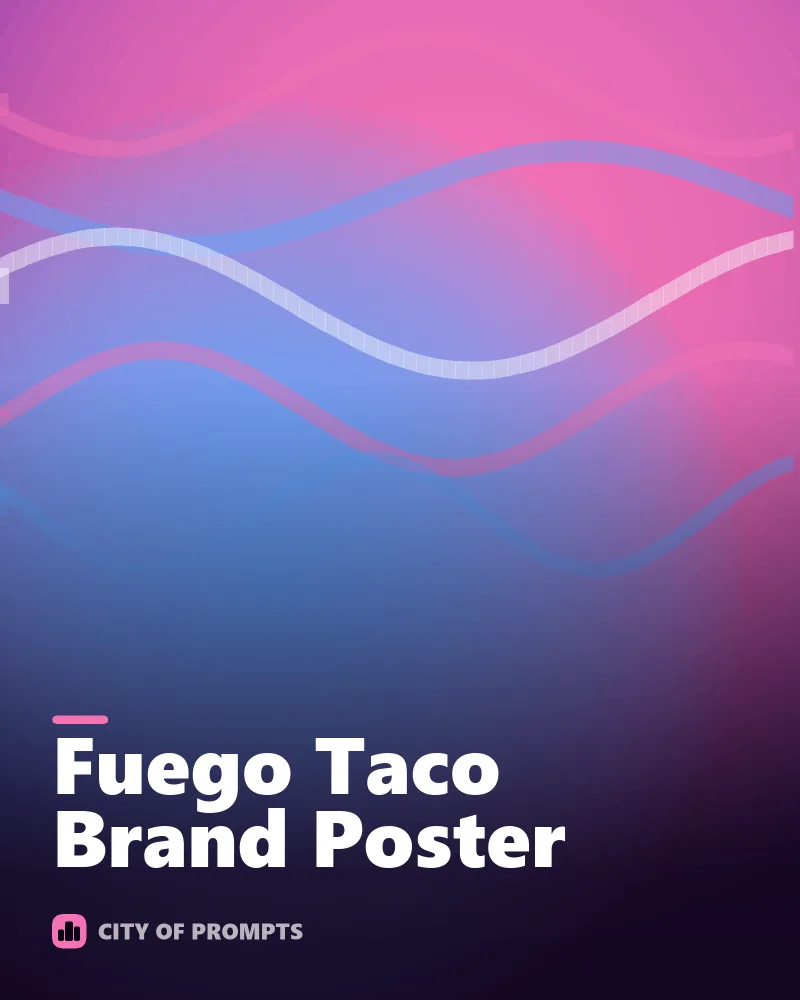 Cover image for Fuego Taco Brand Poster