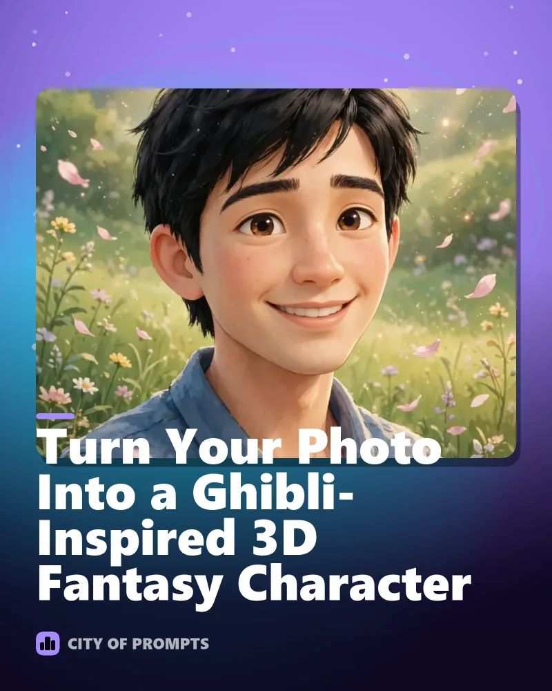 Cover image for Turn Your Photo Into a Ghibli-Inspired 3D Fantasy Character