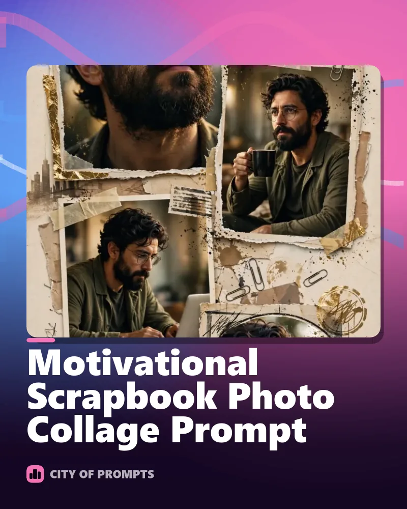 Cover image for Motivational Scrapbook Photo Collage Prompt
