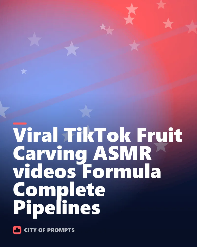 Cover image for Viral TikTok Fruit Carving ASMR videos Formula Complete Pipelines