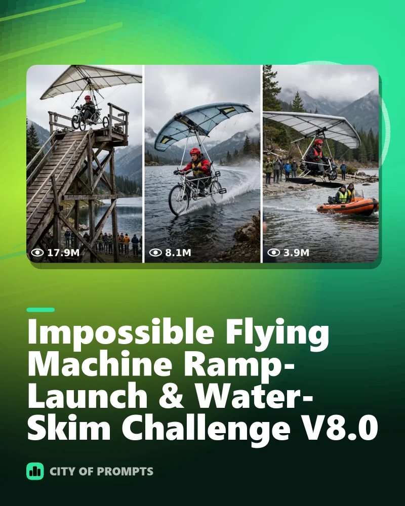 Cover image for Impossible Flying Machine Ramp-Launch & Water-Skim Challenge V8.0
