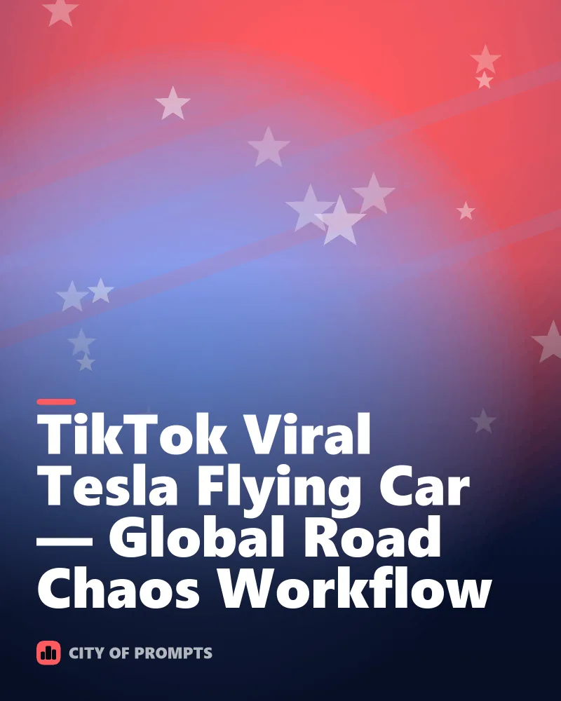 Cover image for TikTok Viral Tesla Flying Car — Global Road Chaos Workflow