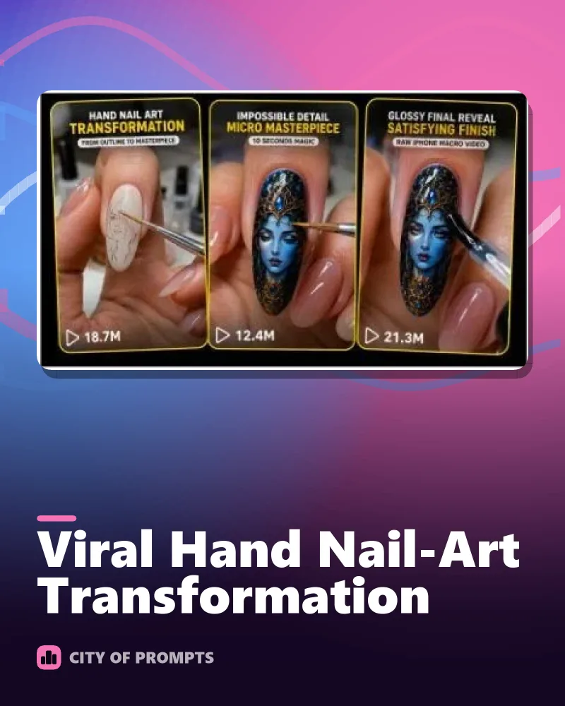 Cover image for Viral Hand Nail-Art Transformation
