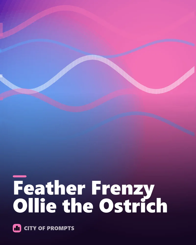 Cover image for Feather Frenzy Ollie the Ostrich