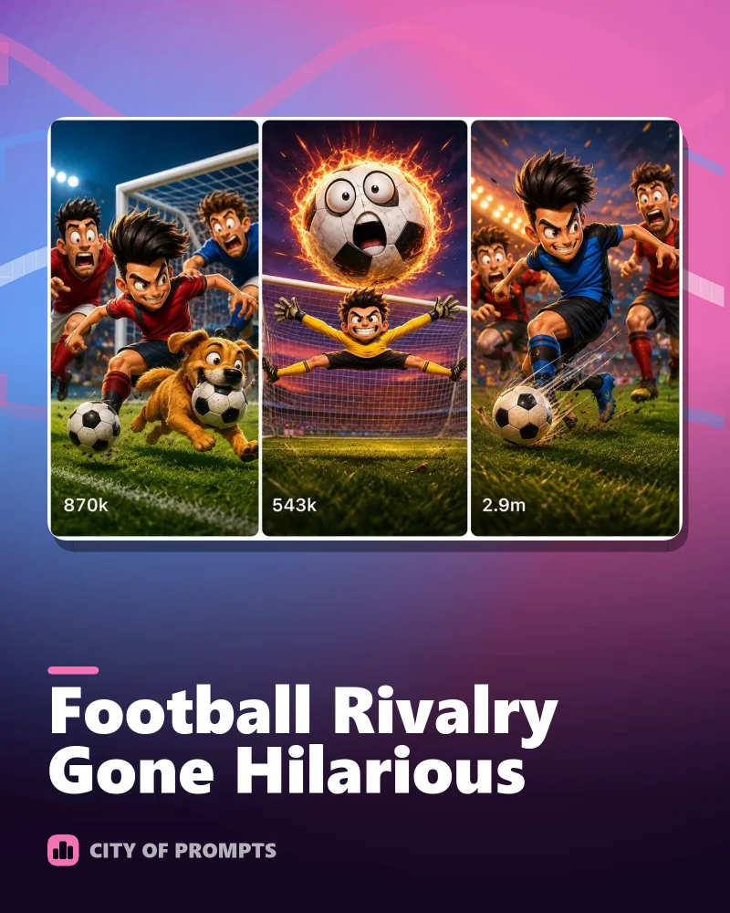 Cover image for ⚽ Football Rivalry Gone Hilarious 😂