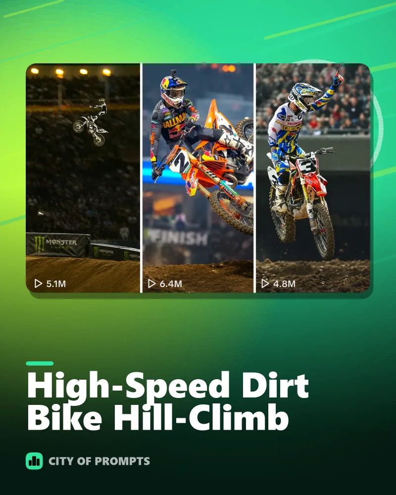 Cover image for High-Speed Dirt Bike Hill-Climb