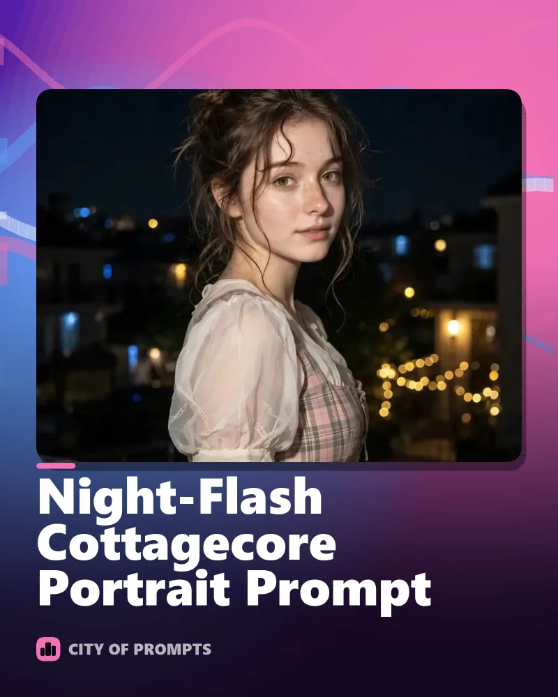 Cover image for Night-Flash Cottagecore Portrait Prompt