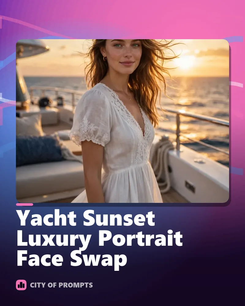 Cover image for Yacht Sunset Luxury Portrait Face Swap