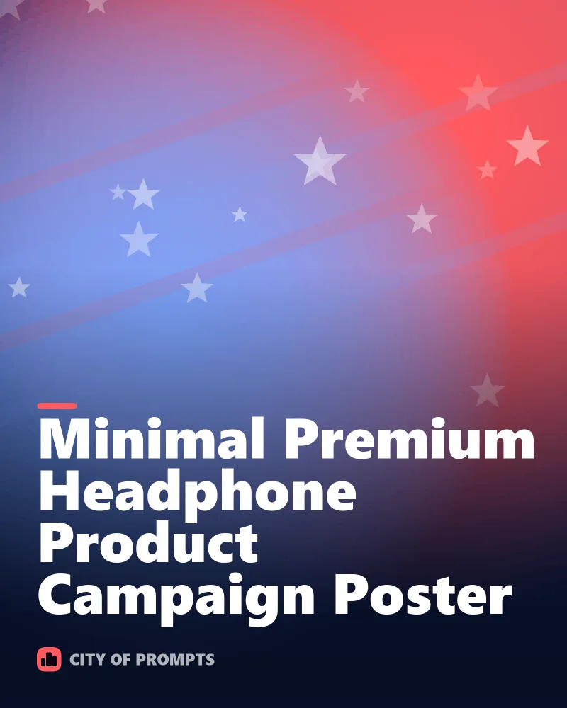 Cover image for Minimal Premium Headphone Product Campaign Poster