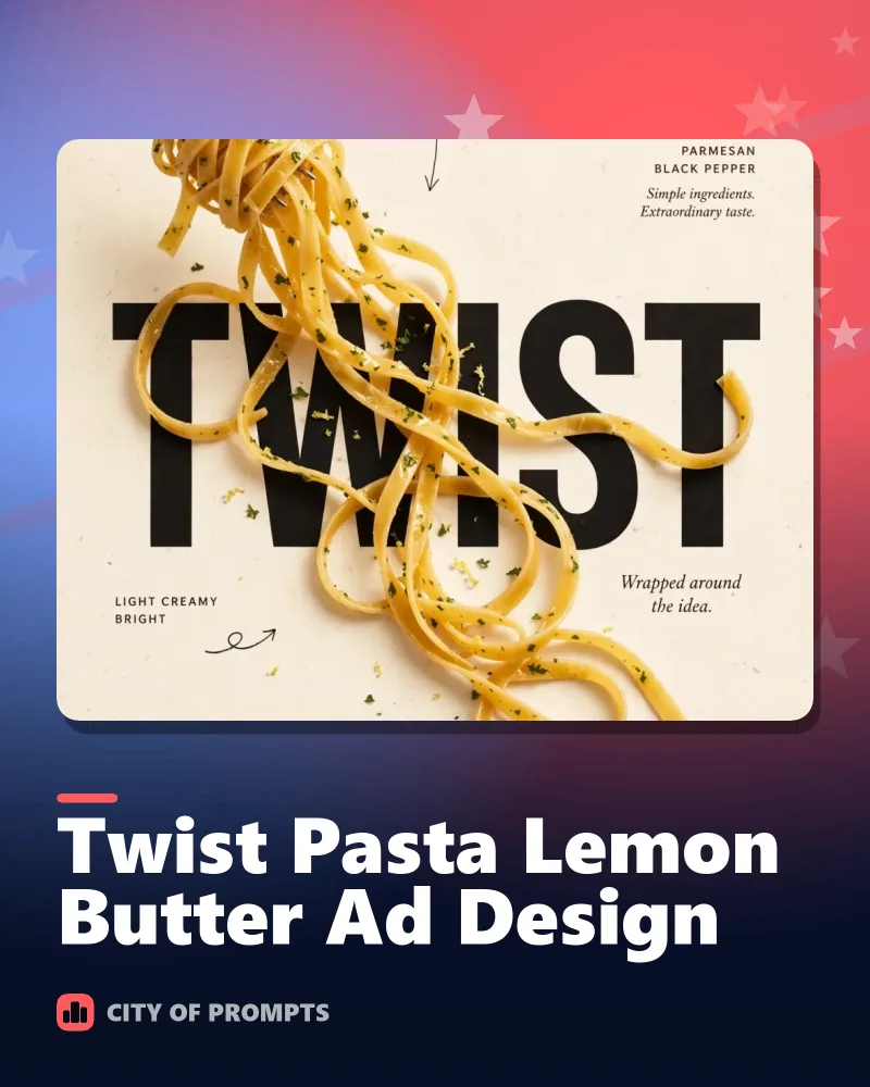 Cover image for Twist Pasta Lemon Butter Ad Design