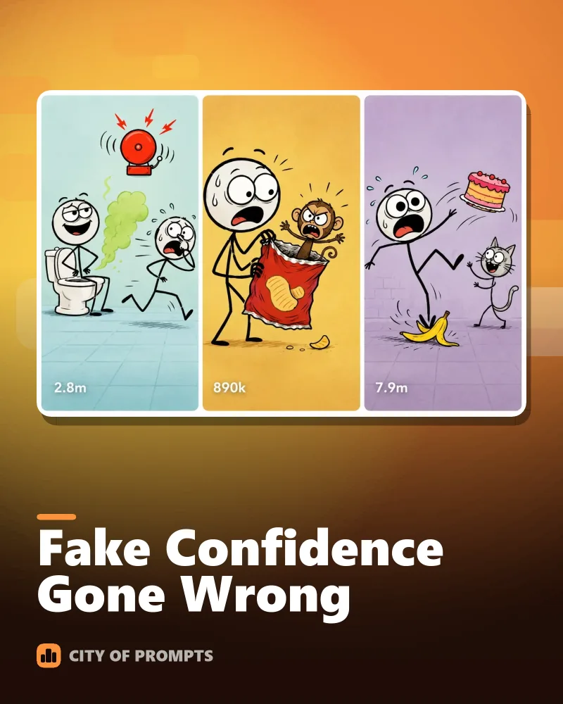 Cover image for Fake Confidence Gone Wrong 😂