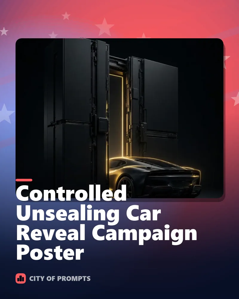 Cover image for Controlled Unsealing Car Reveal Campaign Poster