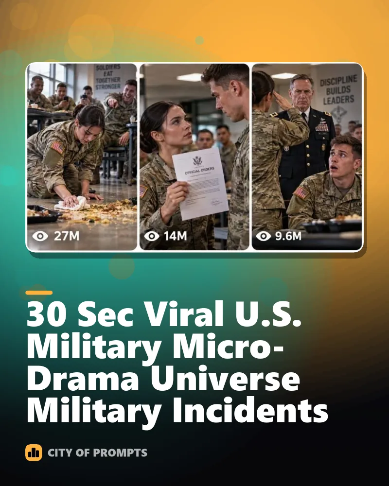 Cover image for 30 Sec Viral U.S. Military Micro-Drama Universe Military Incidents