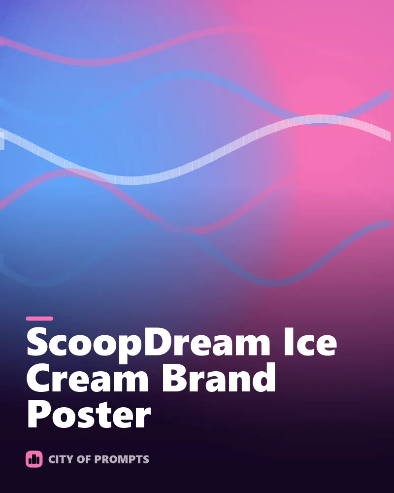 Cover image for ScoopDream Ice Cream Brand Poster