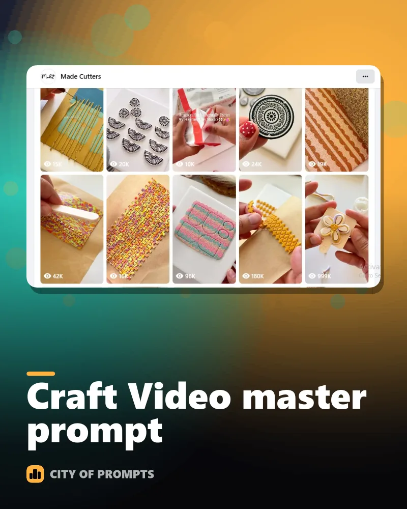 Cover image for Craft Video master prompt