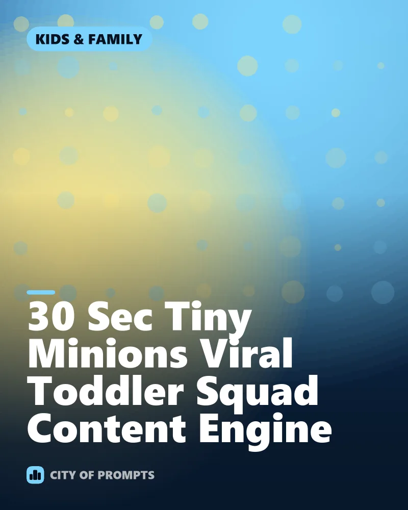 Cover image for 30 Sec Tiny Minions Viral Toddler Squad Content Engine