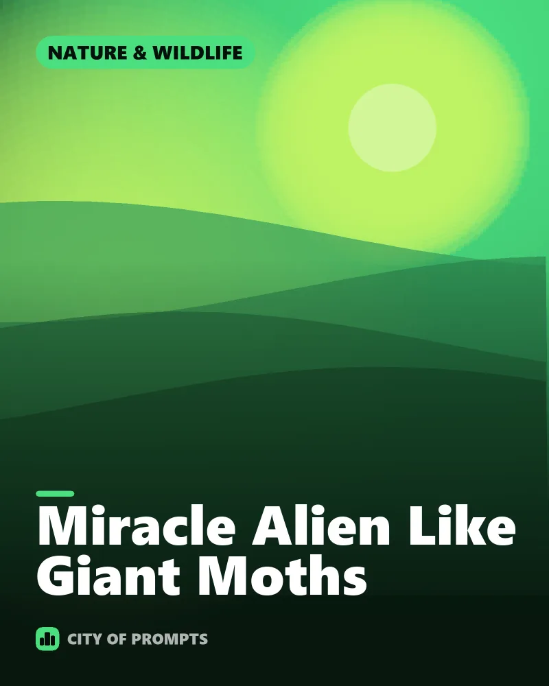 Cover image for Miracle Alien Like Giant Moths