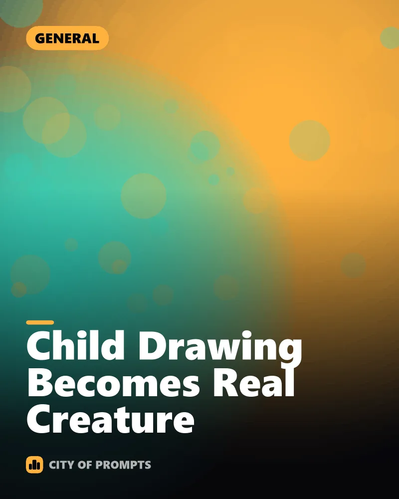 Cover image for Child Drawing Becomes Real Creature