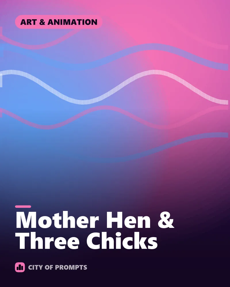Cover image for Mother Hen & Three Chicks