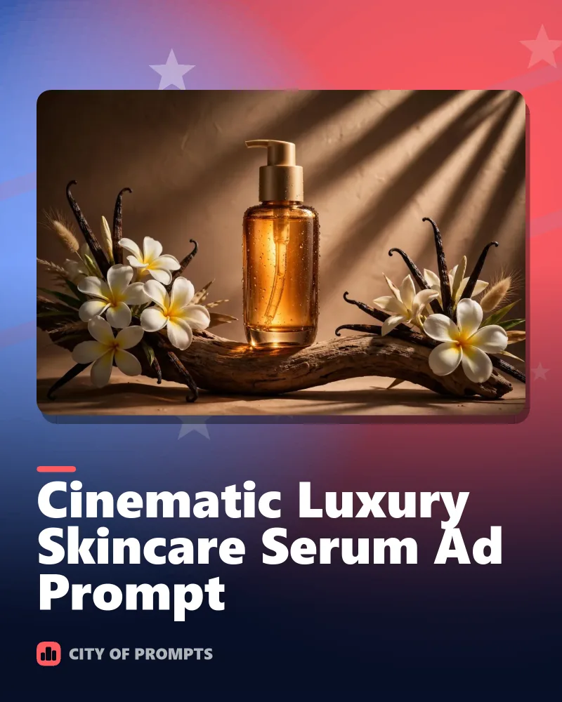 Cover image for Cinematic Luxury Skincare Serum Ad Prompt