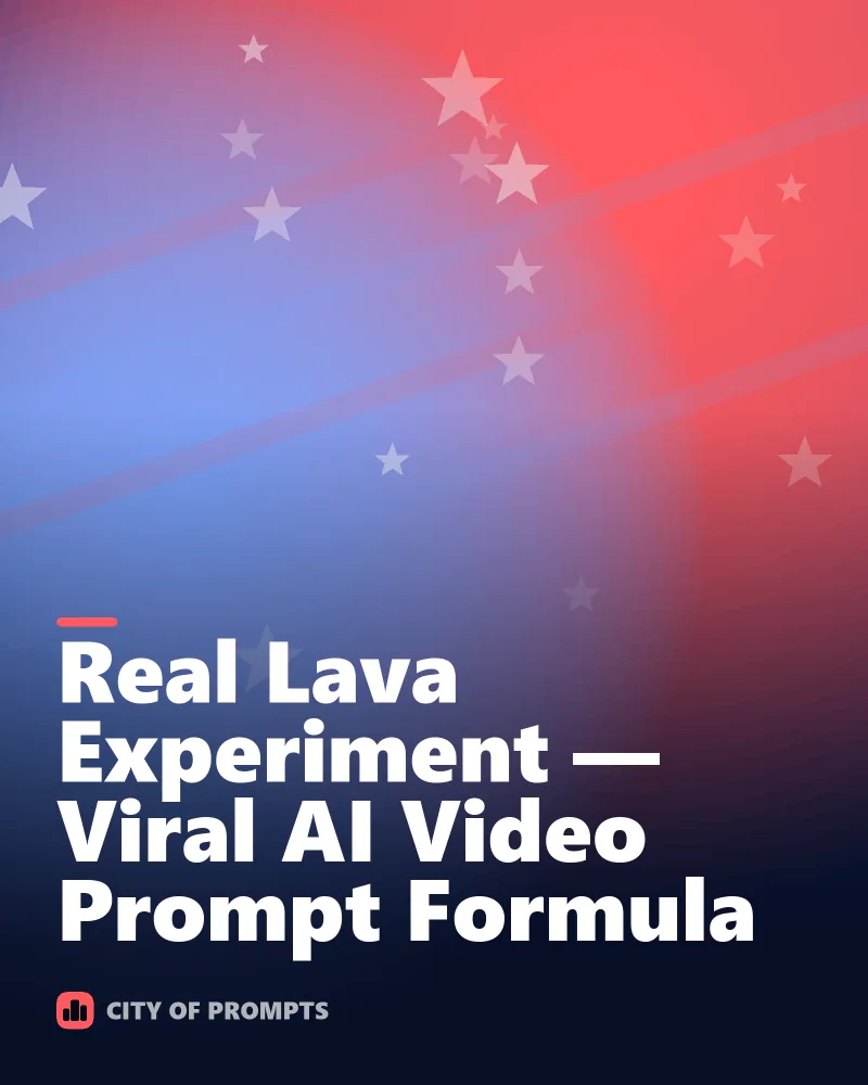 Cover image for Real Lava Experiment — Viral AI Video Prompt Formula
