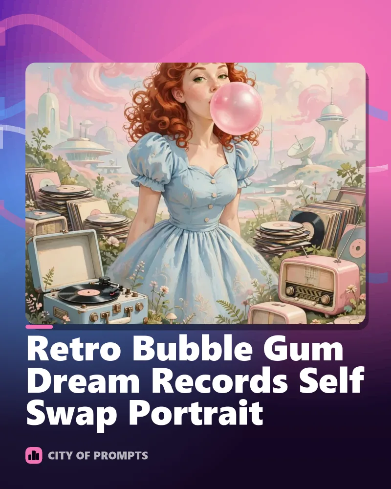 Cover image for Retro Bubble Gum Dream Records Self Swap Portrait