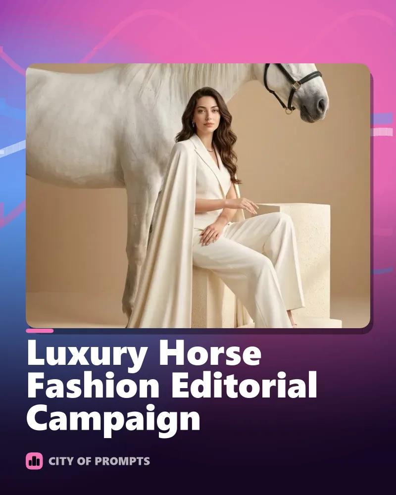 Cover image for Luxury Horse Fashion Editorial Campaign