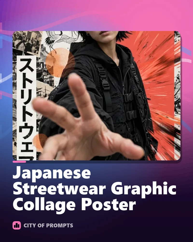 Cover image for Japanese Streetwear Graphic Collage Poster
