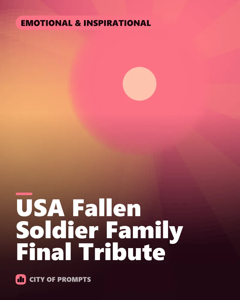 Cover image for USA Fallen Soldier Family Final Tribute
