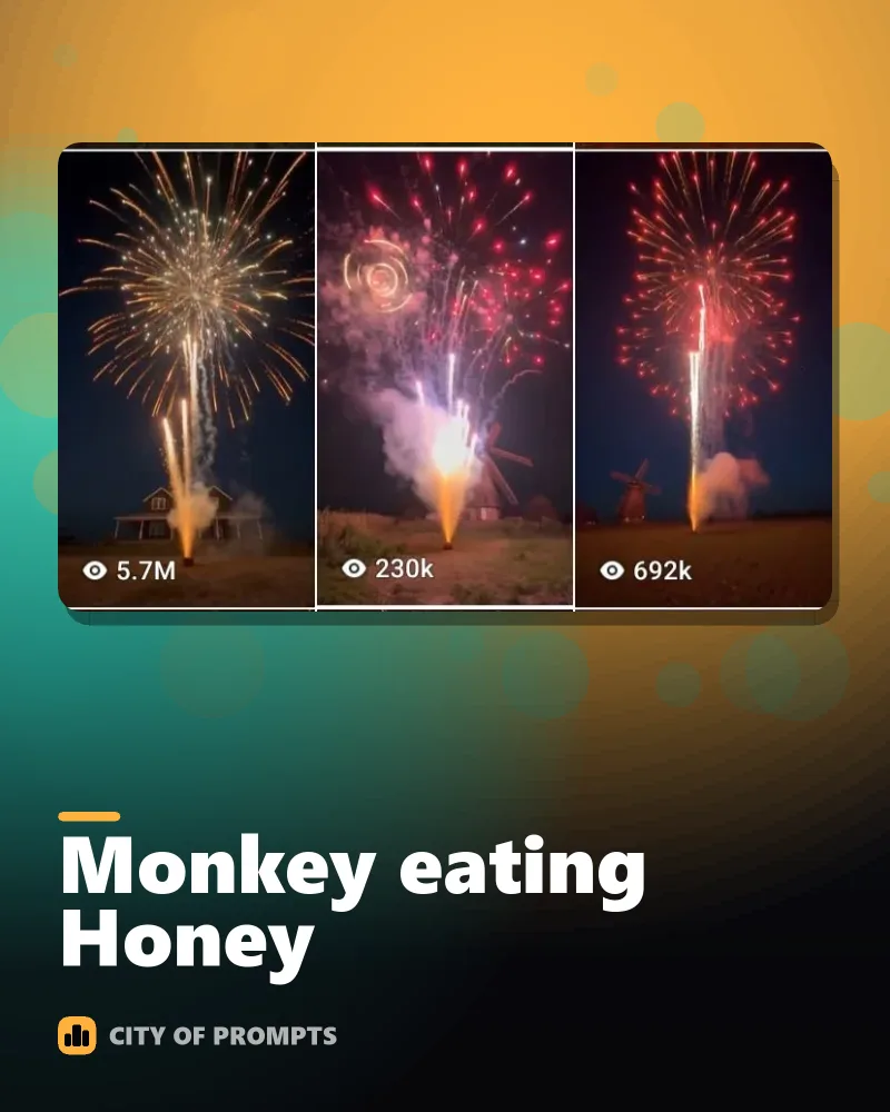Cover image for Monkey eating Honey 🍯