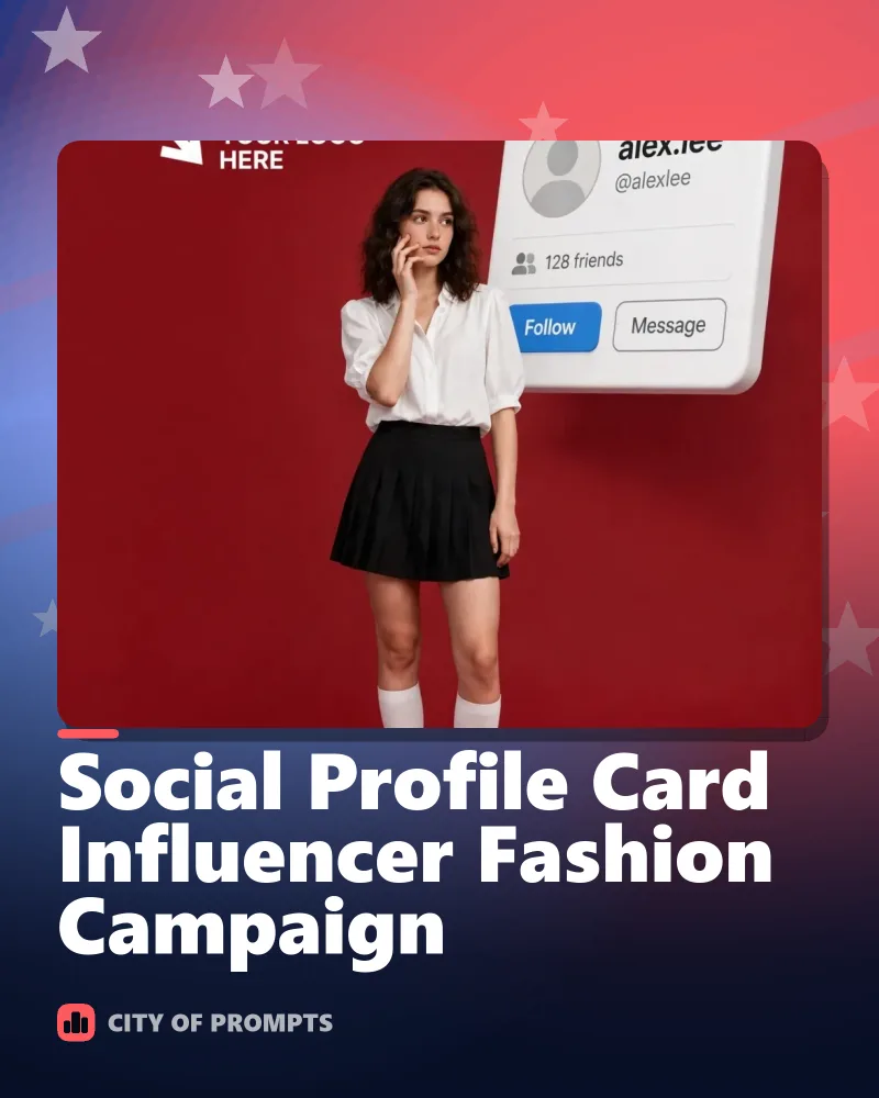 Cover image for Social Profile Card Influencer Fashion Campaign