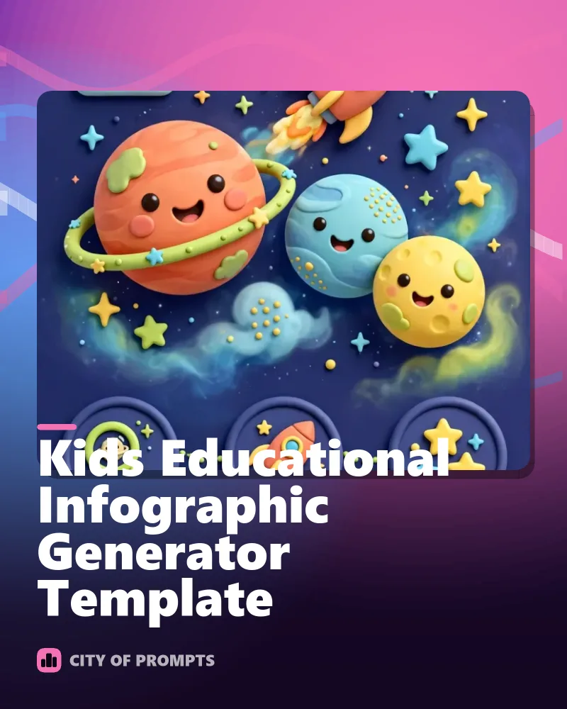 Cover image for Kids Educational Infographic Generator Template