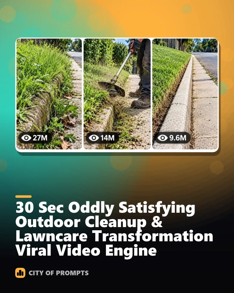 Cover image for 30 Sec Oddly Satisfying Outdoor Cleanup & Lawncare Transformation Viral Video Engine