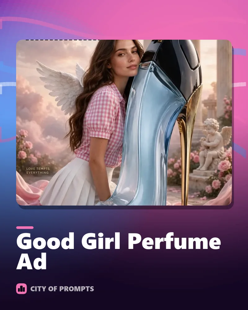 Cover image for Good Girl Perfume Ad