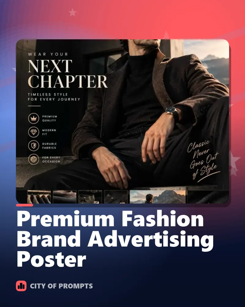 Cover image for Premium Fashion Brand Advertising Poster