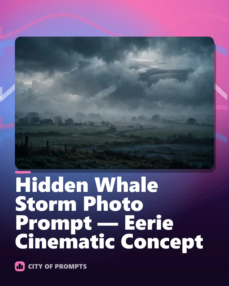 Cover image for Hidden Whale Storm Photo Prompt — Eerie Cinematic Concept
