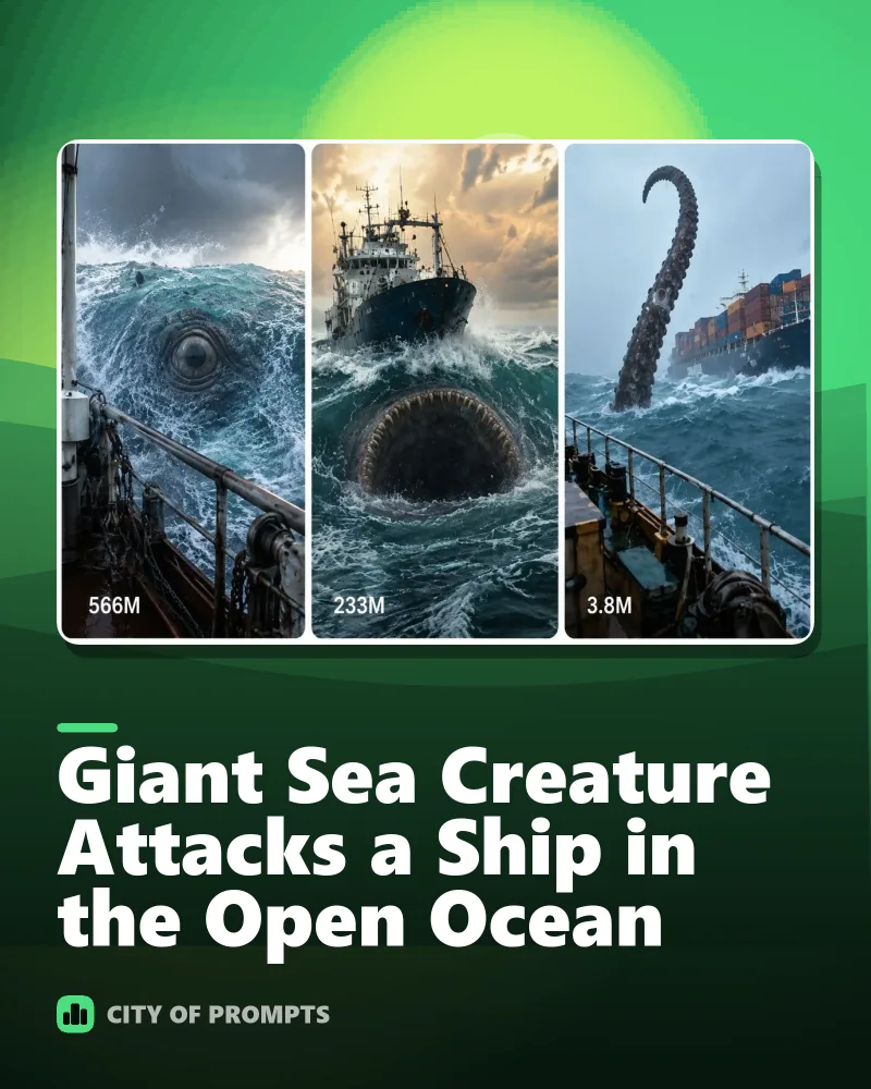 Cover image for Giant Sea Creature Attacks a Ship in the Open Ocean 😱