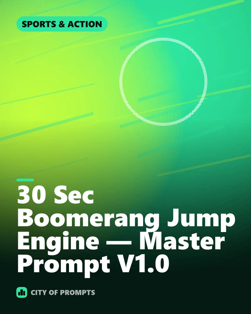 Cover image for 30 Sec Boomerang Jump Engine — Master Prompt V1.0