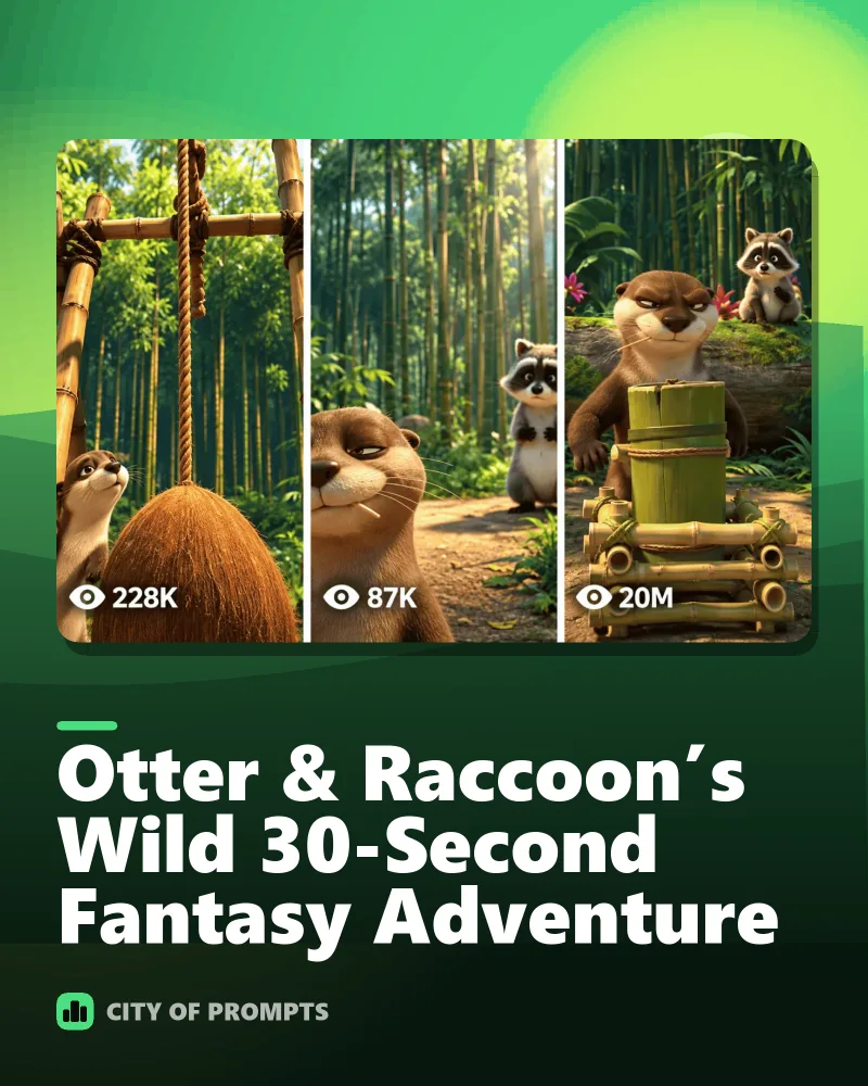 Cover image for Otter & Raccoon’s Wild 30-Second Fantasy Adventure