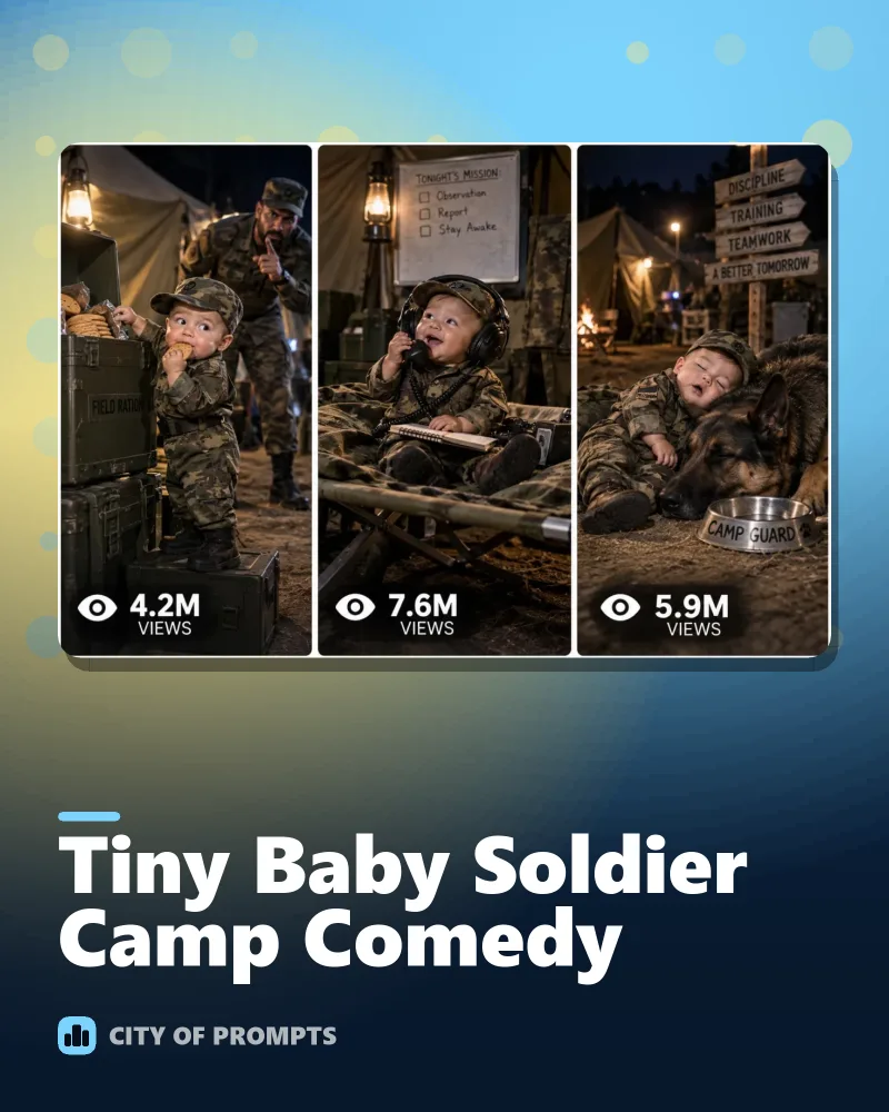 Cover image for Tiny Baby Soldier Camp Comedy