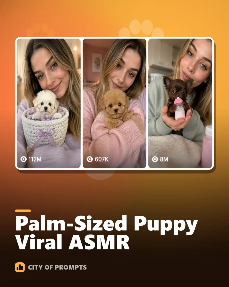 Cover image for Palm-Sized Puppy Viral ASMR