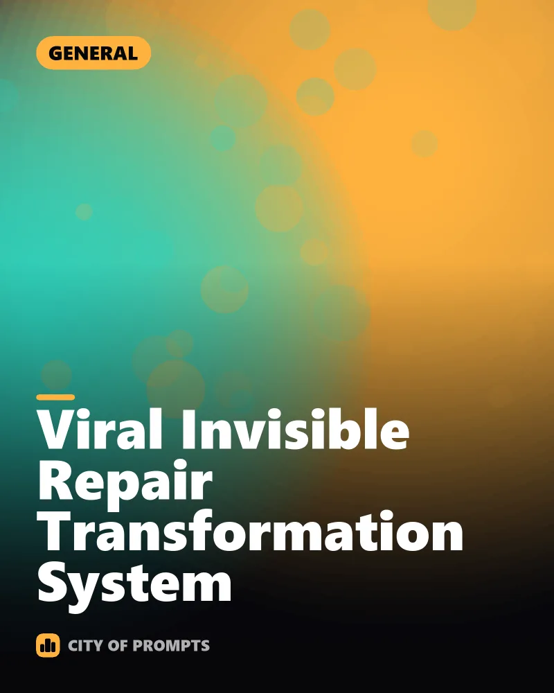 Cover image for Viral Invisible Repair Transformation System