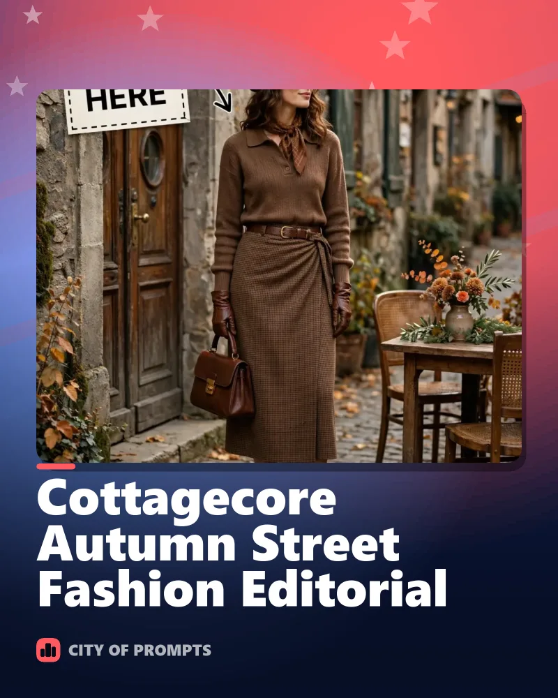 Cover image for Cottagecore Autumn Street Fashion Editorial